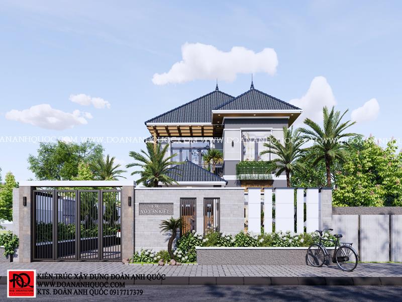 Thiết kế nhà Phan Thiết, Xây nhà trọn gói Phan Thiết, Thi công nhà trọn gói Phan Thiết, Thiết kế Thi công nội thất Phan Thiết Bình Thuận, Công ty Xây dựng Bình Thuận, Thiết kế nhà Bình Thuận, Xây nhà trọn gói Bình Thuận. Thiết kế nhà Phan Thiết- Mẫu nhà mái Nhật hiện đại 2 tầng 10x14m_MS 62  